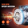 image:imageVEVOR 3HP Air Compressor Electric Motor 230V 155 Amps 56 Frame 3450RPM 58 Keyed Shaft 188 Shaft Length Single Phase CWCCW Rotation Factory Setting is CCW1