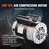 image:imageVEVOR 3HP Air Compressor Electric Motor 230V 155 Amps 56 Frame 3450RPM 58 Keyed Shaft 188 Shaft Length Single Phase CWCCW Rotation Factory Setting is CCW1