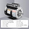 image:imageVEVOR 3HP Air Compressor Electric Motor 230V 155 Amps 56 Frame 3450RPM 58 Keyed Shaft 188 Shaft Length Single Phase CWCCW Rotation Factory Setting is CCW1