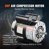 image:imageVEVOR 3HP Air Compressor Electric Motor 230V 155 Amps 56 Frame 3450RPM 58 Keyed Shaft 188 Shaft Length Single Phase CWCCW Rotation Factory Setting is CCW1