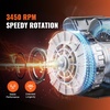 image:imageVEVOR 3HP Air Compressor Electric Motor 230V 155 Amps 56 Frame 3450RPM 58 Keyed Shaft 188 Shaft Length Single Phase CWCCW Rotation Factory Setting is CCW1