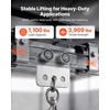 image:imageVEVOR 4 Wheel Trolley Assembly Rollers 4 Pcs 1100 lbs Load Dual Bearing Trolley Assembly for 158 Wide and All 158 or Taller Strut Channel Heavy Duty Sliding Track System for Warehouse Garage