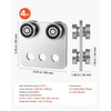 image:imageVEVOR 4 Wheel Trolley Assembly Rollers 4 Pcs 1100 lbs Load Dual Bearing Trolley Assembly for 158 Wide and All 158 or Taller Strut Channel Heavy Duty Sliding Track System for Warehouse Garage