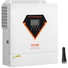 image:imageVEVOR 4000W Hybrid Solar Inverter 24V DC to 230V AC SinglePhase Pure Sine Wave Power Inverter with Builtin 120A MPPT Solar Charge Controller WiFi Module for Lead Acid Lithium Battery OffGrid24V to 120V 3000W