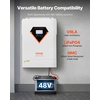 image:imageVEVOR 4000W Hybrid Solar Inverter 24V DC to 230V AC SinglePhase Pure Sine Wave Power Inverter with Builtin 120A MPPT Solar Charge Controller WiFi Module for Lead Acid Lithium Battery OffGrid48V to 230V 6000W