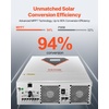 image:imageVEVOR 4000W Hybrid Solar Inverter 24V DC to 230V AC SinglePhase Pure Sine Wave Power Inverter with Builtin 120A MPPT Solar Charge Controller WiFi Module for Lead Acid Lithium Battery OffGrid24V to 230V 3500W