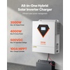 image:imageVEVOR 4000W Hybrid Solar Inverter 24V DC to 230V AC SinglePhase Pure Sine Wave Power Inverter with Builtin 120A MPPT Solar Charge Controller WiFi Module for Lead Acid Lithium Battery OffGrid24V to 230V 3500W