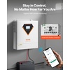 image:imageVEVOR 4000W Hybrid Solar Inverter 24V DC to 230V AC SinglePhase Pure Sine Wave Power Inverter with Builtin 120A MPPT Solar Charge Controller WiFi Module for Lead Acid Lithium Battery OffGrid24V to 230V 3500W