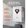 image:imageVEVOR 4000W Hybrid Solar Inverter 24V DC to 230V AC SinglePhase Pure Sine Wave Power Inverter with Builtin 120A MPPT Solar Charge Controller WiFi Module for Lead Acid Lithium Battery OffGrid48V to 230V 6000W