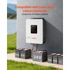 image:imageVEVOR 4000W Hybrid Solar Inverter 24V DC to 230V AC SinglePhase Pure Sine Wave Power Inverter with Builtin 120A MPPT Solar Charge Controller WiFi Module for Lead Acid Lithium Battery OffGrid24V to 230V 3000W