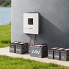 image:imageVEVOR 4000W Hybrid Solar Inverter 24V DC to 230V AC SinglePhase Pure Sine Wave Power Inverter with Builtin 120A MPPT Solar Charge Controller WiFi Module for Lead Acid Lithium Battery OffGrid24V to 230V 4000W
