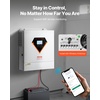 image:imageVEVOR 4000W Hybrid Solar Inverter 24V DC to 230V AC SinglePhase Pure Sine Wave Power Inverter with Builtin 120A MPPT Solar Charge Controller WiFi Module for Lead Acid Lithium Battery OffGrid24V to 120V 3000W
