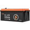 image:imageVEVOR 48V 105Ah Golf Cart Lithium Battery 48 Volt Golf Cart Battery with 200A BMS LCD Monitor and Mobile APP LiFePO4 Battery with 600A Peak Current 20A Charger and 4000 Cycles for Golf Carts
