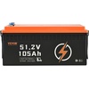 image:imageVEVOR 48V 105Ah Golf Cart Lithium Battery 48 Volt Golf Cart Battery with 200A BMS LCD Monitor and Mobile APP LiFePO4 Battery with 600A Peak Current 20A Charger and 4000 Cycles for Golf Carts