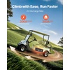 image:imageVEVOR 48V 105Ah Golf Cart Lithium Battery 48 Volt Golf Cart Battery with 200A BMS LCD Monitor and Mobile APP LiFePO4 Battery with 600A Peak Current 20A Charger and 4000 Cycles for Golf Carts