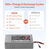 image:imageVEVOR 48V Lithium Battery 10Ah Lithium Battery Pack with 30A BMS Protection Charger TPlug Expansion Cable 500 Cycles IP66 Waterproof PVC Shell Fast Charging Compatible with 2400W Motors48V 20Ah