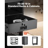 image:imageVEVOR 4U Rack Drawer Lockable Server Cabinet Case 138 Depth Server Rack Mount Drawer for 19 Network EquipmentDJAV Rack or Cabinet Enclosure 50 lbs Max Load with Cable Management Holes3U