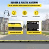 image:imageVEVOR 5 Channel Cable Protectors Extreme Rubber Cable Ramps Heavy Duty Protective Cable Wire Cord Ramp Driveway Rubber Traffic Speed Bumps Cable Protector 5Channel 1Pack18000Lb  for Driveway Modular Interlocking Connection Heavy Duty Cable Traffic Speed Bump with FlipOpen Top Cover Black  Yellow3PC2 Channel