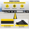 image:imageVEVOR 5 Channel Cable Protectors Extreme Rubber Cable Ramps Heavy Duty Protective Cable Wire Cord Ramp Driveway Rubber Traffic Speed Bumps Cable Protector 5Channel 1Pack18000Lb  for Driveway Modular Interlocking Connection Heavy Duty Cable Traffic Speed Bump with FlipOpen Top Cover Black  Yellow5 Channel