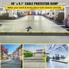 image:imageVEVOR 5 Channel Cable Protectors Extreme Rubber Cable Ramps Heavy Duty Protective Cable Wire Cord Ramp Driveway Rubber Traffic Speed Bumps Cable Protector 5Channel 1Pack18000Lb  for Driveway Modular Interlocking Connection Heavy Duty Cable Traffic Speed Bump with FlipOpen Top Cover Black  Yellow3PC2 Channel