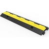 image:imageVEVOR 5 Channel Cable Protectors Extreme Rubber Cable Ramps Heavy Duty Protective Cable Wire Cord Ramp Driveway Rubber Traffic Speed Bumps Cable Protector 5Channel 1Pack18000Lb  for Driveway Modular Interlocking Connection Heavy Duty Cable Traffic Speed Bump with FlipOpen Top Cover Black  Yellow3PC2 Channel