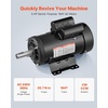 image:imageVEVOR 5 HP Electric Motor 1725RPM Air Compressor Motor CWCCW Rotation 1125 inch Shaft Diameter 275inch Shaft Length 207Nm Torque ThreePhase TEFC Cooling 230V460V 184T Frame1