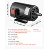 image:imageVEVOR 5 HP Electric Motor 1725RPM Air Compressor Motor CWCCW Rotation 1125 inch Shaft Diameter 275inch Shaft Length 207Nm Torque ThreePhase TEFC Cooling 230V460V 184T Frame1