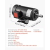 image:imageVEVOR 5 HP Electric Motor 1725RPM Air Compressor Motor CWCCW Rotation 1125 inch Shaft Diameter 275inch Shaft Length 207Nm Torque ThreePhase TEFC Cooling 230V460V 184T Frame1