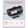 image:imageVEVOR 5 HP Electric Motor 1725RPM Air Compressor Motor CWCCW Rotation 1125 inch Shaft Diameter 275inch Shaft Length 207Nm Torque ThreePhase TEFC Cooling 230V460V 184T Frame1