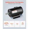 image:imageVEVOR 5 HP Electric Motor 1725RPM Air Compressor Motor CWCCW Rotation 1125 inch Shaft Diameter 275inch Shaft Length 207Nm Torque ThreePhase TEFC Cooling 230V460V 184T Frame1