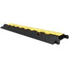 image:imageVEVOR 5 Pack Rubber Cable Protector Ramp 2 Channel Heavy Duty 66000 lbs Load Capacity Cable Wire Cord Cover Ramp Speed Bump Driveway Hose Cable Ramp Protective Cover 2Channel 5 Pack66000 lbs4 Pcs