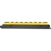 image:imageVEVOR 5 Pack Rubber Cable Protector Ramp 2 Channel Heavy Duty 66000 lbs Load Capacity Cable Wire Cord Cover Ramp Speed Bump Driveway Hose Cable Ramp Protective Cover 2Channel 5 Pack66000 lbs4 Pcs