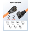 image:imageVEVOR 50 Amp 100 Feet RV Extension Cord 125V250V Heavy Duty 63  81 Gauge STW RV Power Cord NEMA 1450P to NEMA 1450R with Power Indicator Cord Organizer 15A Adapter for Camper Trailer