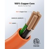 image:imageVEVOR 50 Amp Generator Cord 100 Feet 125250V RV Power Cord NEMA 1450P to SS250R with Twist Lock Grip Handle Heavy Duty 6AWG3  8AWG1 Generator Cable for RV Camper Generator to House Orange