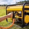 image:imageVEVOR 50 Amp Generator Cord 50 Feet 125250V RV Power Cord NEMA 1450P to SS250R with Twist Lock Grip Handle Heavy Duty 6AWG3  8AWG1 Generator Cable for RV Camper Generator to House Orange