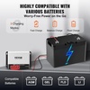 image:imageVEVOR 50A MPPT Solar Charge Controller 12V  24V Auto DC Input Solar Panel Regulator Charger with Bluetooth Module 98 Charging Efficiency for SealedAGM Gel Flooded and Lithium Battery Charging50A 1224V MPPT