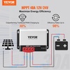 image:imageVEVOR 50A MPPT Solar Charge Controller 12V  24V Auto DC Input Solar Panel Regulator Charger with Bluetooth Module 98 Charging Efficiency for SealedAGM Gel Flooded and Lithium Battery Charging40A 1224V MPPT
