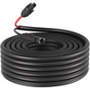 image:imageVEVOR 50FT Solar Panel Extension Cable 10 AWG Solar Panel Wire with Flame Retardant Protective Sleeving Female and Male Connectors IP67 Waterproof PV Wire for Outdoor Automotive RV Black amp Red