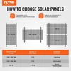 image:imageVEVOR 50Inch Solar Panel Mounting Brackets 0 to 90 Adjustable Tilt Mount Brackets Support 100550W Solar Panels Lightweight Aluminum Brackets with Folding Tilt Legs for RV Roof Boat OffGridSilverGray