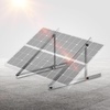 image:imageVEVOR 50Inch Solar Panel Mounting Brackets 0 to 90 Adjustable Tilt Mount Brackets Support 100550W Solar Panels Lightweight Aluminum Brackets with Folding Tilt Legs for RV Roof Boat OffGridSilverGray