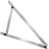 image:imageVEVOR 50Inch Solar Panel Mounting Brackets 0 to 90 Adjustable Tilt Mount Brackets Support 100550W Solar Panels Lightweight Aluminum Brackets with Folding Tilt Legs for RV Roof Boat OffGridSilverGray