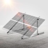 image:imageVEVOR 50Inch Solar Panel Mounting Brackets 0 to 90 Adjustable Tilt Mount Brackets Support 100550W Solar Panels Lightweight Aluminum Brackets with Folding Tilt Legs for RV Roof Boat OffGridSilverGray