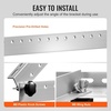 image:imageVEVOR 50Inch Solar Panel Mounting Brackets 0 to 90 Adjustable Tilt Mount Brackets Support 100550W Solar Panels Lightweight Aluminum Brackets with Folding Tilt Legs for RV Roof Boat OffGridSilverGray