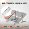 image:imageVEVOR 50Inch Solar Panel Mounting Brackets 0 to 90 Adjustable Tilt Mount Brackets Support 100550W Solar Panels Lightweight Aluminum Brackets with Folding Tilt Legs for RV Roof Boat OffGridSilverGray
