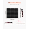 image:imageVEVOR 50W 12V Solar Battery Charger Maintainer Mono Solar Panel Trickle Battery Charger with Upgraded MPPT Controller IP65 Waterproof for Car Boat RV Trailer Flat Rooftop Bracket Not Included