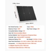 image:imageVEVOR 50W 12V Solar Battery Charger Maintainer Mono Solar Panel Trickle Battery Charger with Upgraded MPPT Controller IP65 Waterproof for Car Boat RV Trailer Flat Rooftop Bracket Not Included