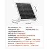 image:imageVEVOR 50W 12V Solar Battery Trickle Charger Maintainer Mono Solar Panel Battery Charger with Upgraded MPPT Controller amp Adjustable Mount Bracket IP65 Waterproof for Car Boat RV Trailer House Roof20W