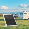 image:imageVEVOR 50W 12V Solar Battery Trickle Charger Maintainer Mono Solar Panel Battery Charger with Upgraded MPPT Controller amp Adjustable Mount Bracket IP65 Waterproof for Car Boat RV Trailer House Roof20W