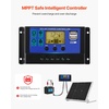 image:imageVEVOR 50W 12V Solar Battery Trickle Charger Maintainer Mono Solar Panel Battery Charger with Upgraded MPPT Controller amp Adjustable Mount Bracket IP65 Waterproof for Car Boat RV Trailer House Roof50W
