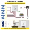 image:imageVEVOR 6 String PV Combiner Box Metal Solar Combiner Box with 15A Rated Current Fuse amp 125A Circuit Breaker for OnOff Grid Solar Panel System IP65ABS Plastic
